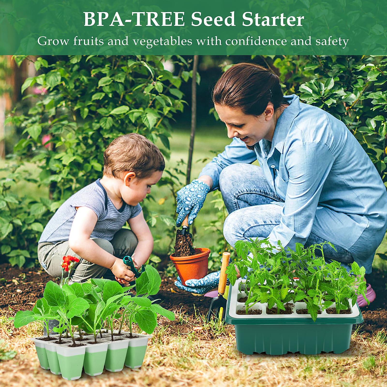 Ryscam planting gadgets simplify transplanting and soil work