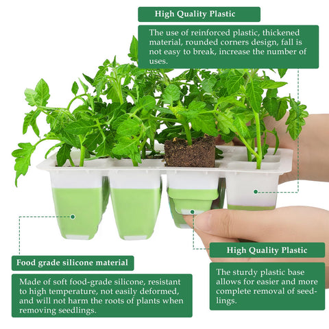 Ryscam compact seedling cell tray supports healthy transplant readiness.
