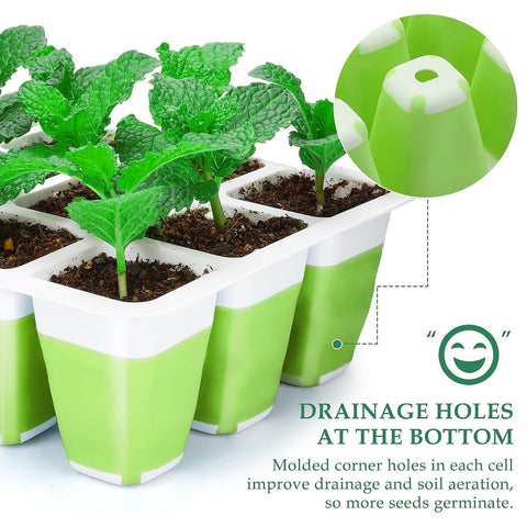 Ryscam seed tray drainage grooves prevent waterlogging