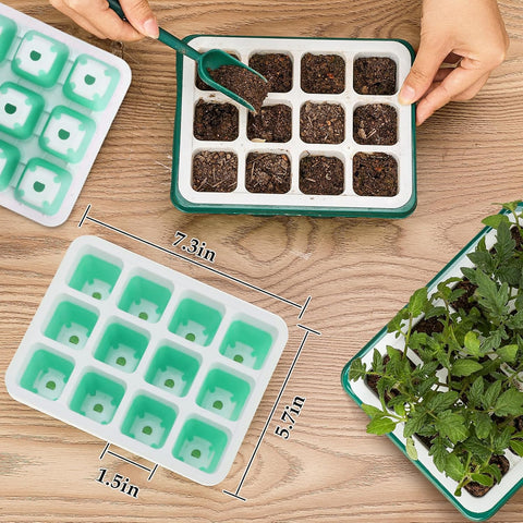 Ryscam indoor germination tray blue supports home seed starting