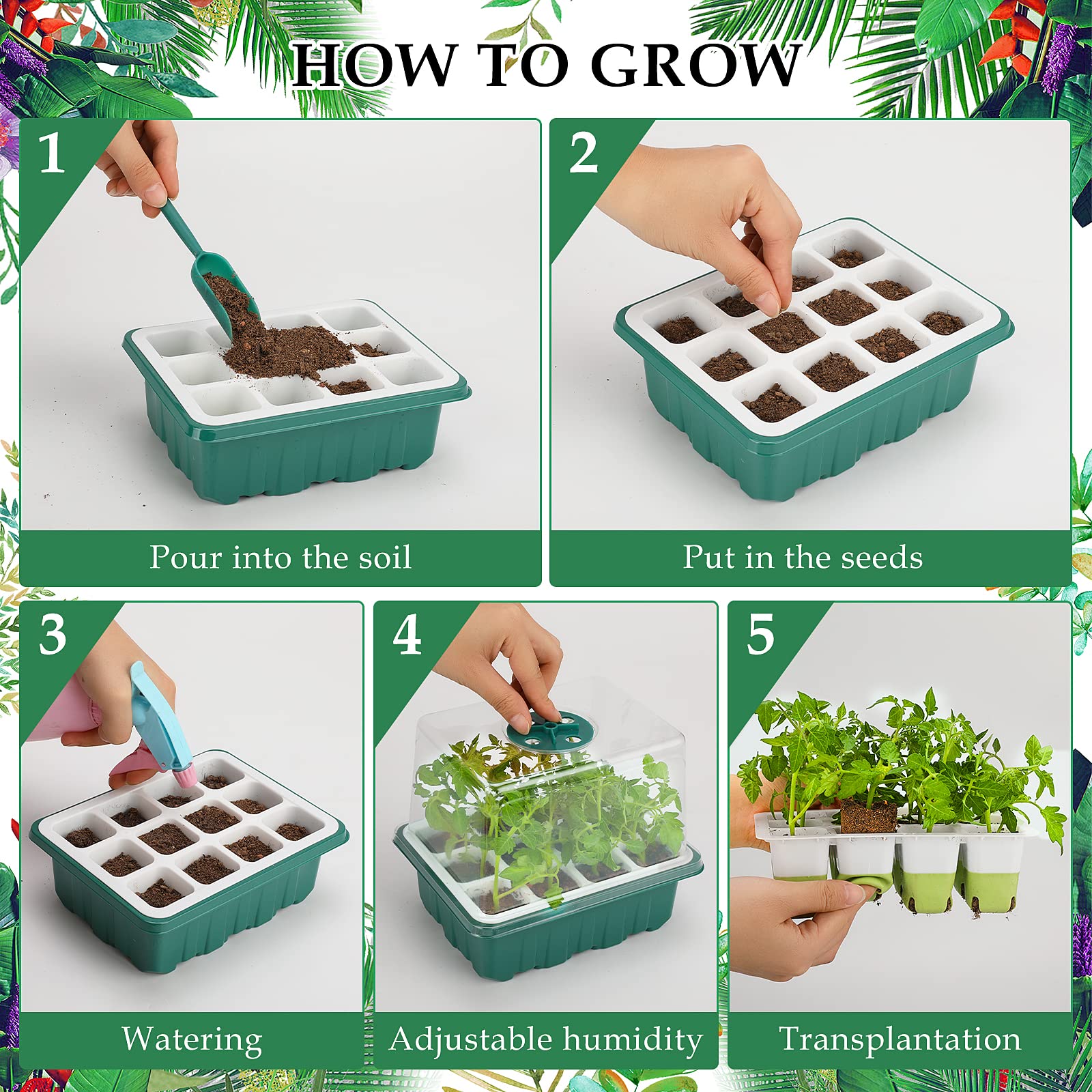 Ryscam silicone-base seed tray allowing easy root release