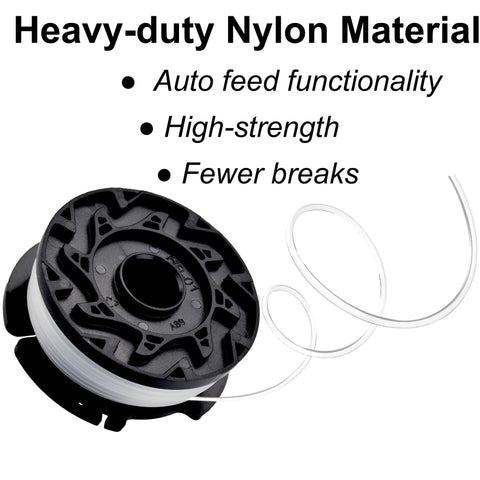 Rysnirs 0.065 inch nylon line demonstrates strong cutting performance on tough grass.