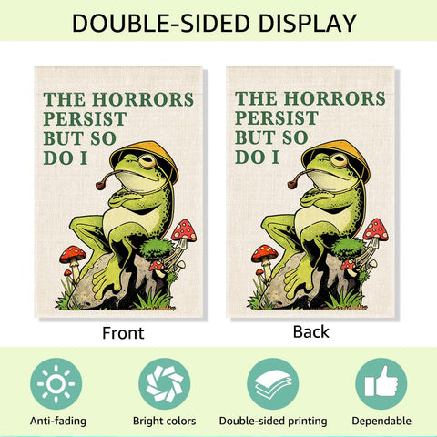 RZHV 12x18 outdoor yard flag emphasized for easy display on standard stands