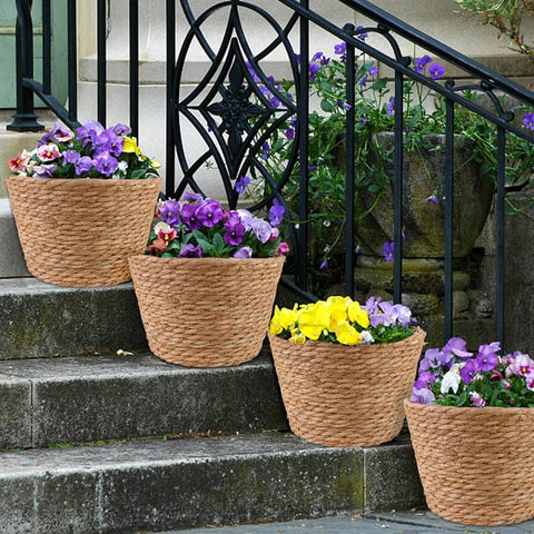 RZJSLSHANHAI versatile seagrass baskets for plants and storage