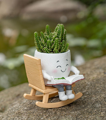 RZOIKZOI small indoor-outdoor planter in weather-resistant resin