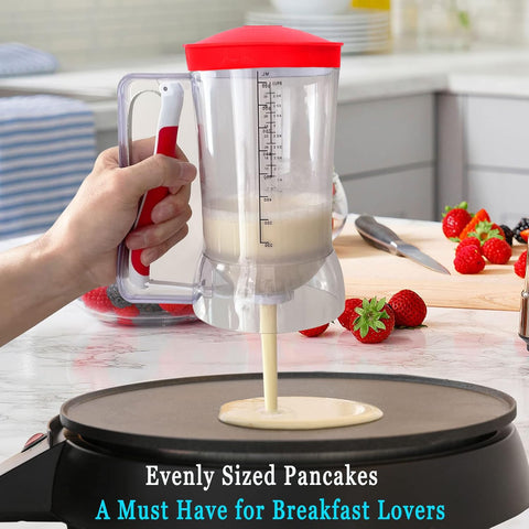 RZSTBSFC 8-inch omelette ring shaping a perfect half-moon omelet