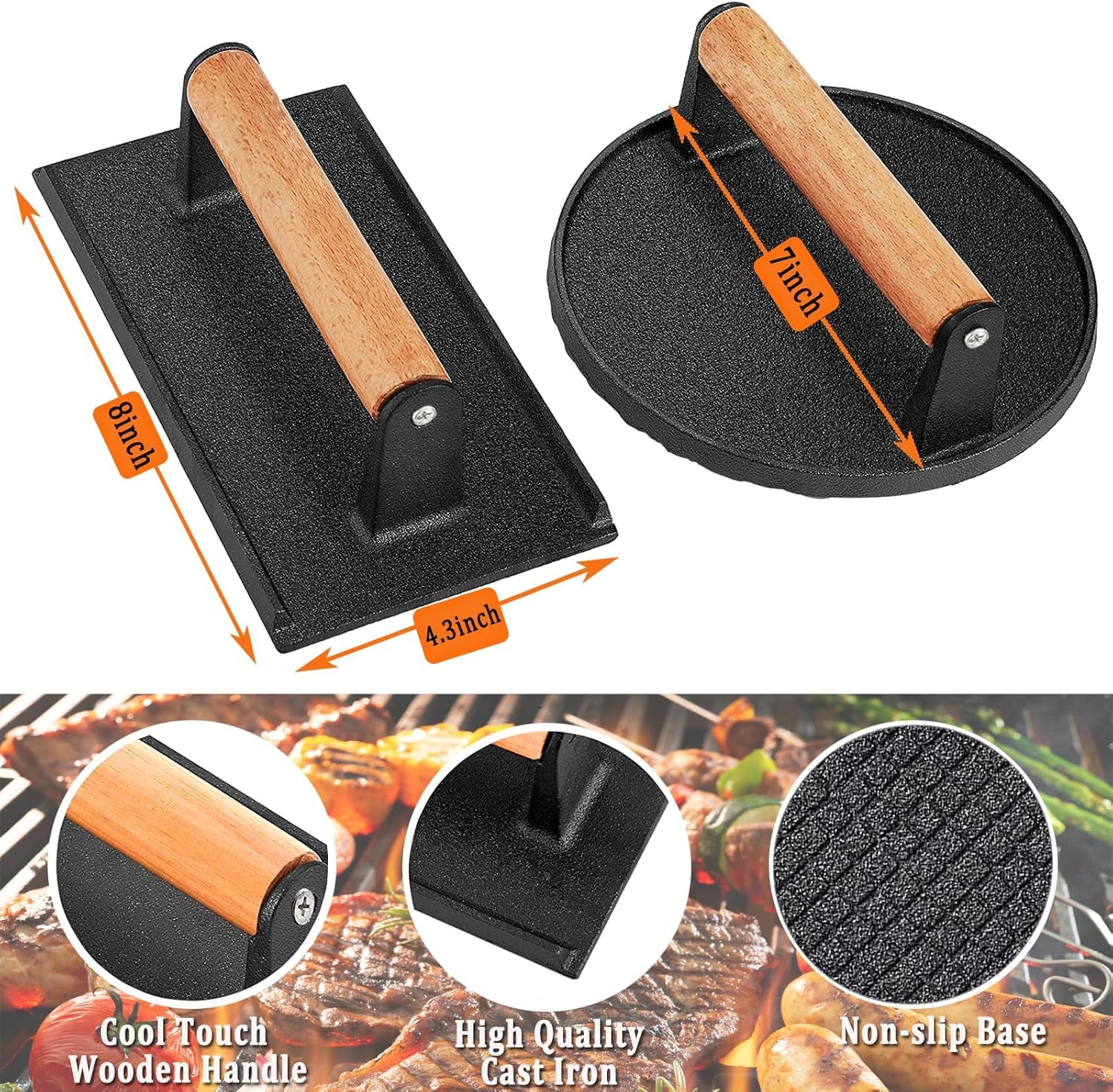 RZSTBSFC essential Blackstone accessories help streamline backyard cooking.