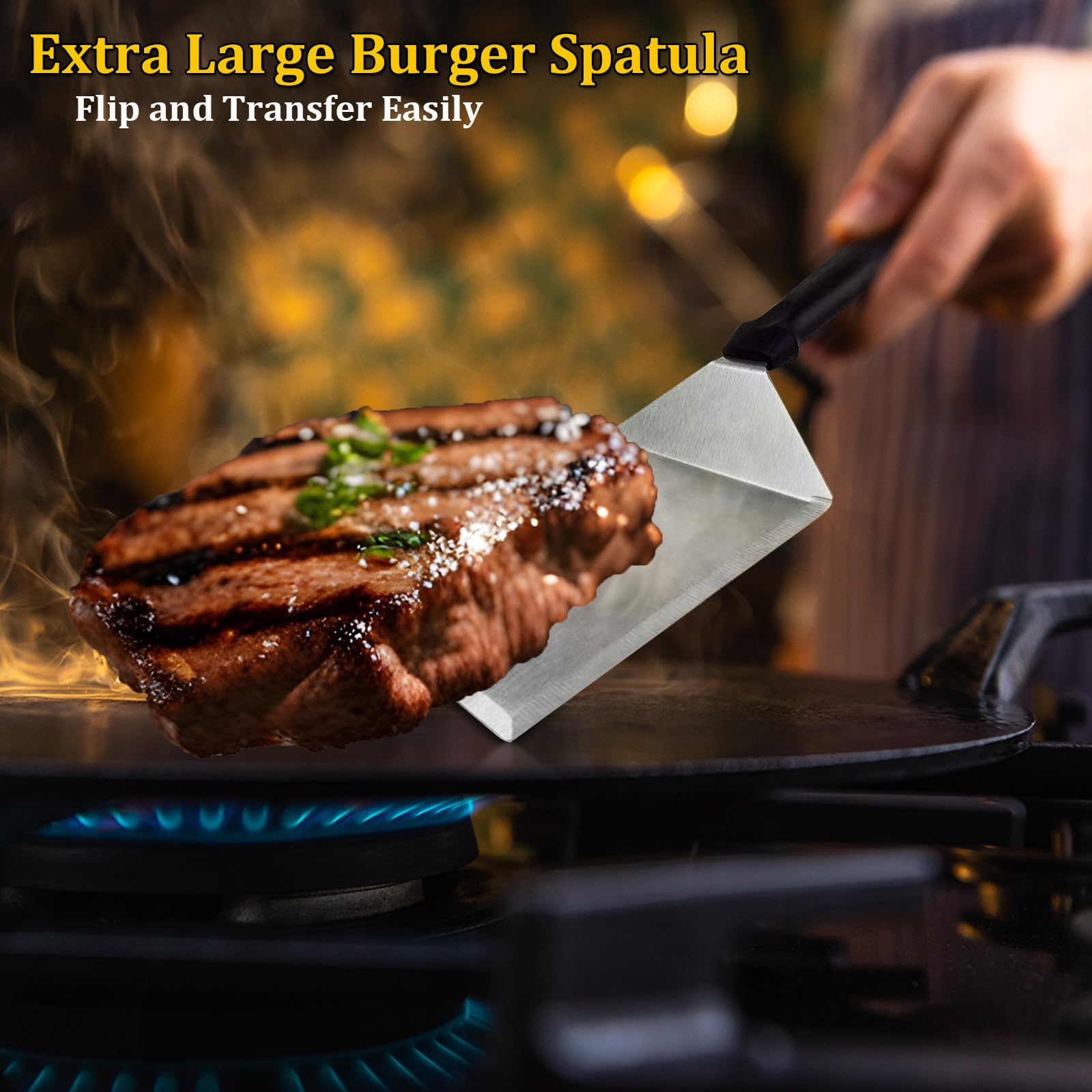 RZSTBSFC spice dredge shaker adds controlled seasoning to grilled favorites.
