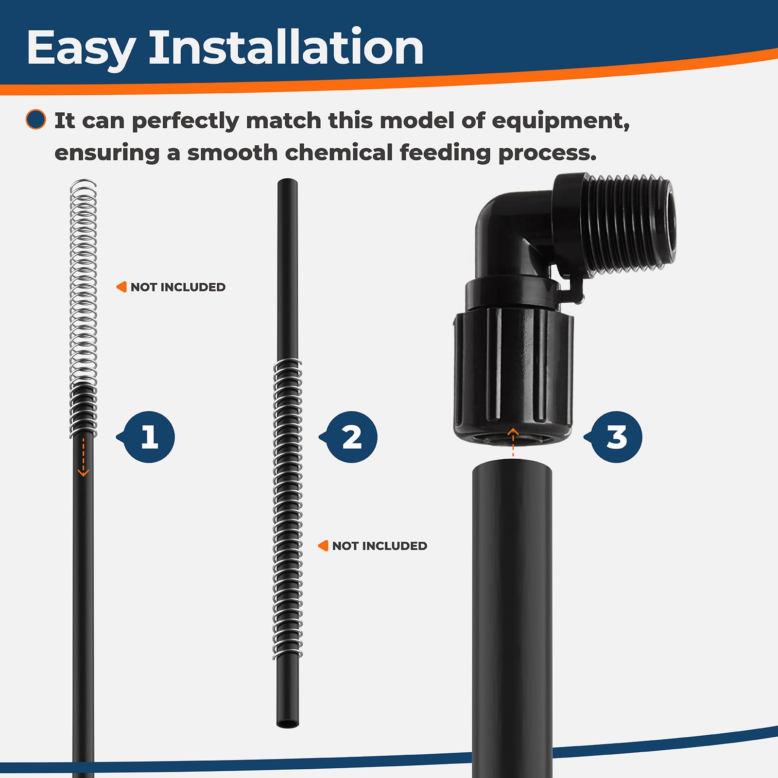 RZWWBAKING inline feeder tube replacement for pool and spa systems.