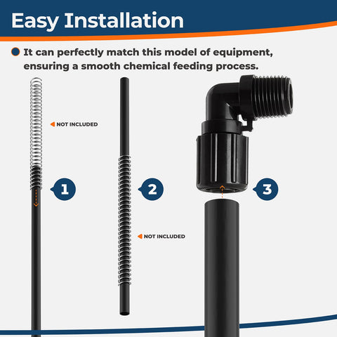 RZWWBAKING inline feeder tube replacement for pool and spa systems.