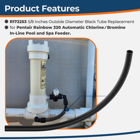 RZWWBAKING Rainbow 320 compatible tube ensures smooth chemical feed.