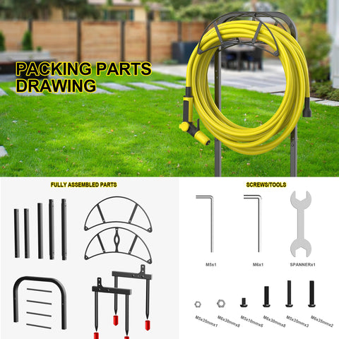 S SUCHEK hose holder quick-installation setup with included hardware