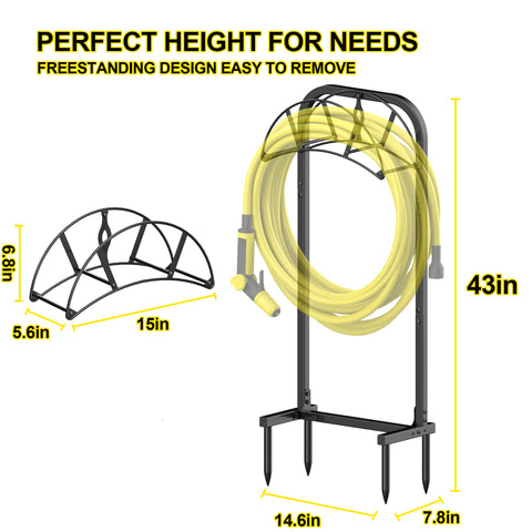 S SUCHEK heavy-duty hose holder with powder-coated steel finish for rust resistance