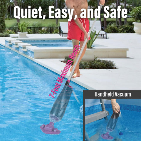 S7 IPX8 waterproof vacuum designed for underwater spa cleaning.