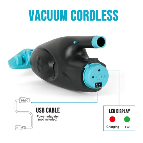 S7 two interchangeable heads for versatile cleaning in spas and hot tubs