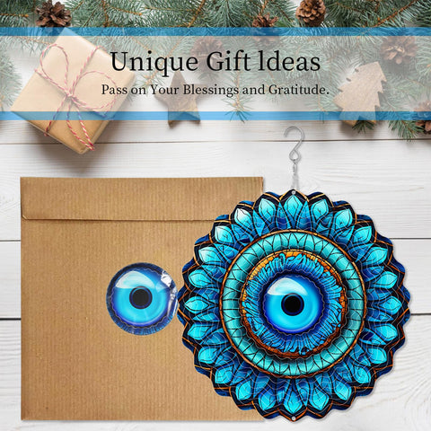 SAC SMARTEN ARTS 3D wind spinner spins gently in breeze, creating calm motion.