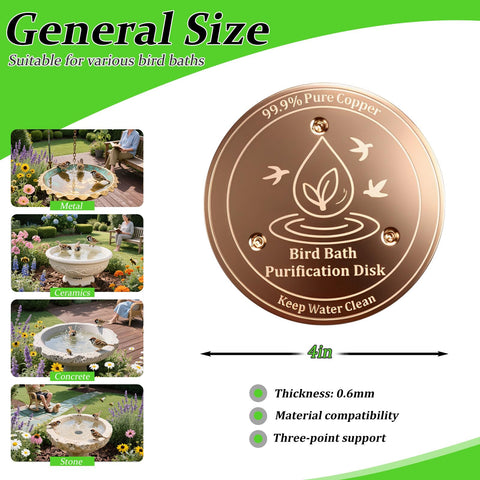 SAC SMARTEN ARTS copper disc with three-point support keeps water contacting effectively