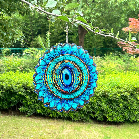 SAC SMARTEN ARTS blue eye symbol, protective motif for home and yard.