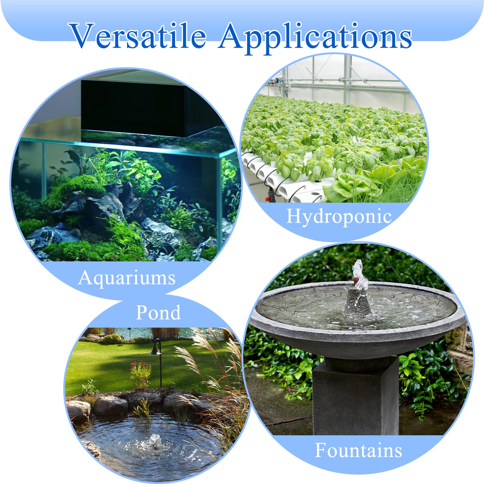 SAC SMARTEN ARTS water feature pump used in fountains for smooth flow
