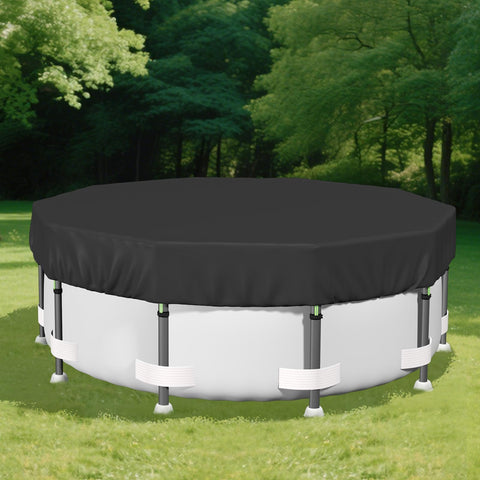 Safana 18ft round pool cover with 420D weave for durability in harsh weather.