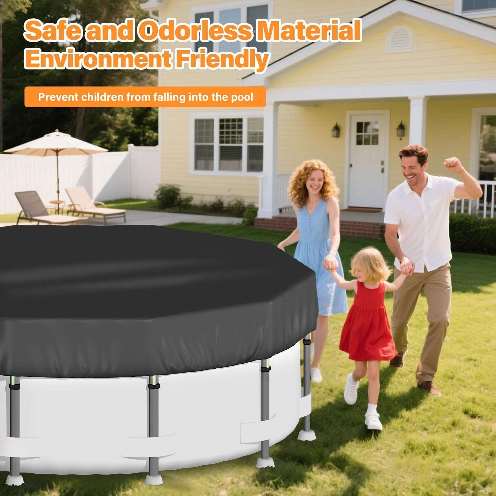 Safana easy-install design allows quick setup and removal.