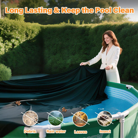 Safana round cover suitable for hot tubs and stock tanks in addition to pools
