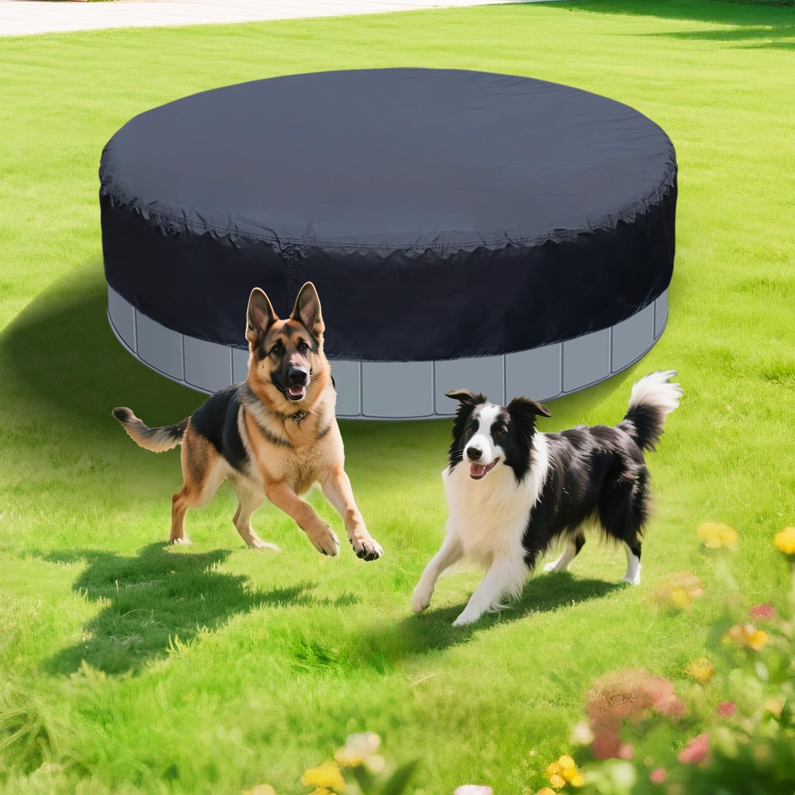 Safana round pool cover fits straight cylindrical round pools and similar items