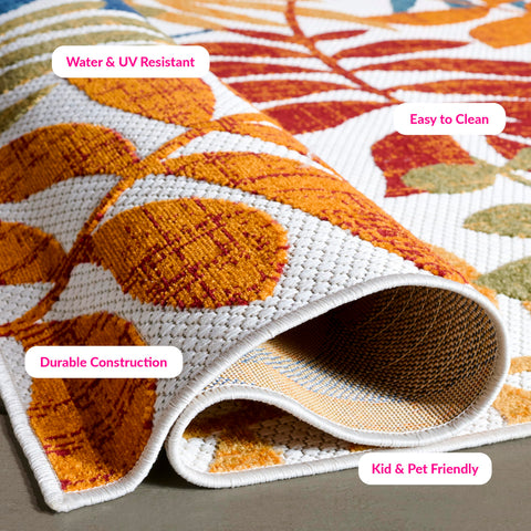 Safavieh Cabana rug, cream-red pattern, versatile for entryways and porches