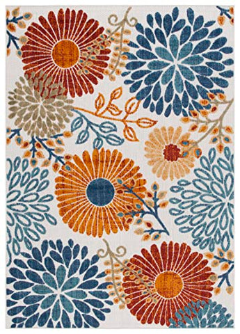 Safavieh Cabana rug at entryway view, color-fast and UV-resistant design showcased.
