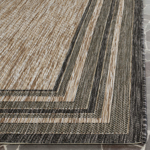 Patio image demonstrates easy maintenance with non-shedding, low-profile pile by Safavieh.