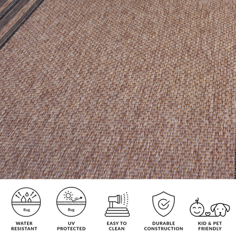 SAFAVIEH Courtyard natural-black runner for living areas, blending indoor-outdoor style.