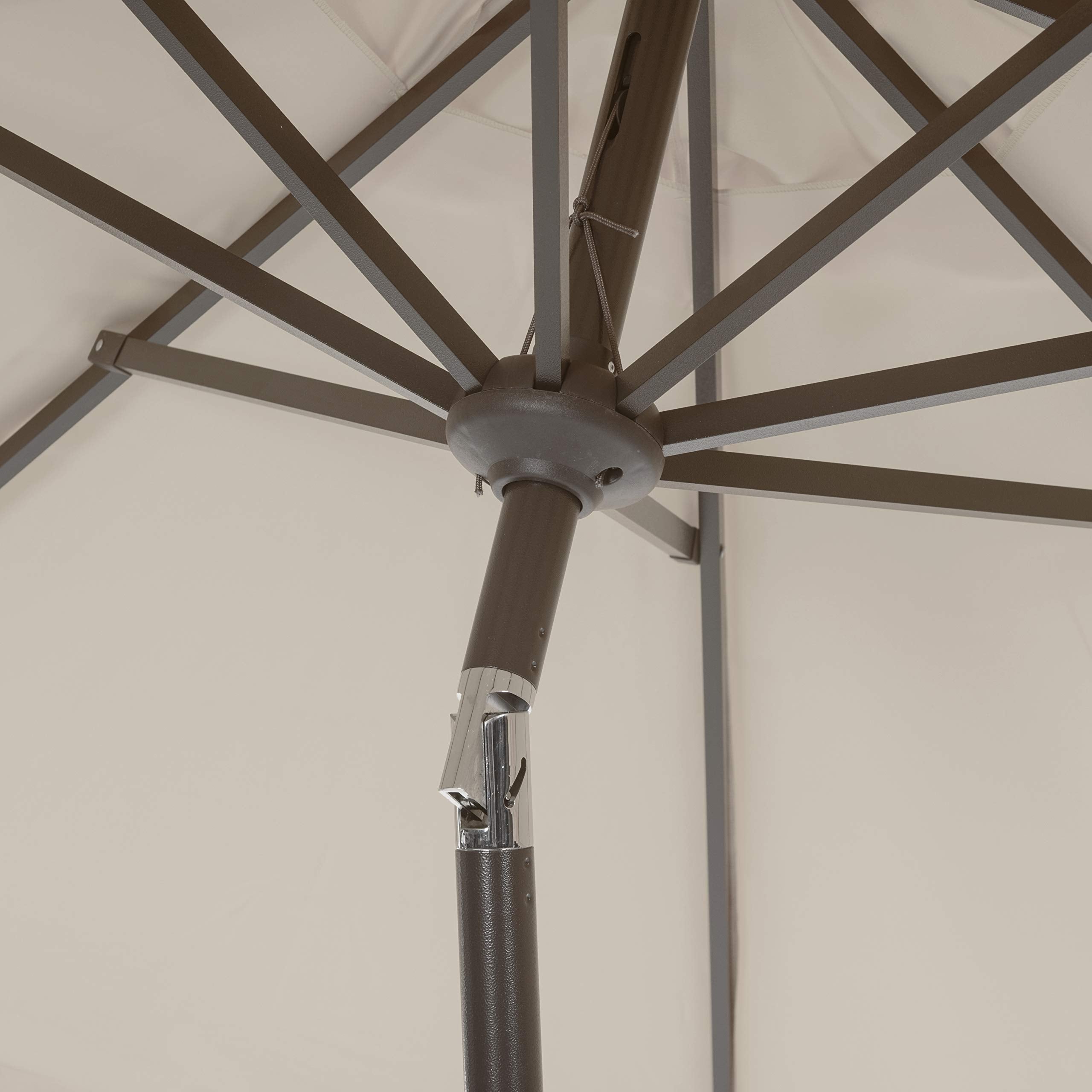 SAFAVIEH nine-foot canopy suits decks, patios, and pool areas.