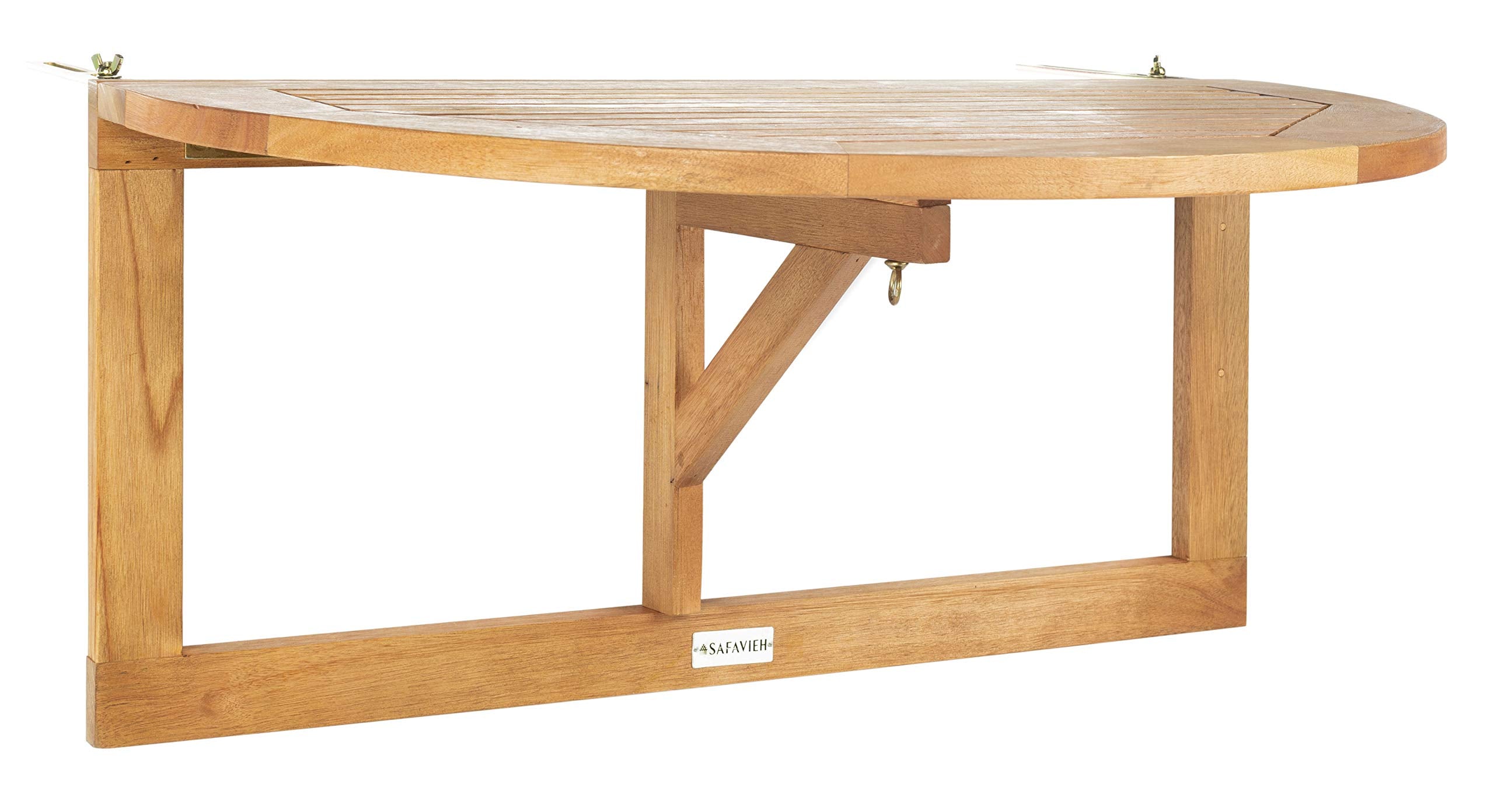 Safavieh Owens natural wood grain with oil finish enhances outdoor charm