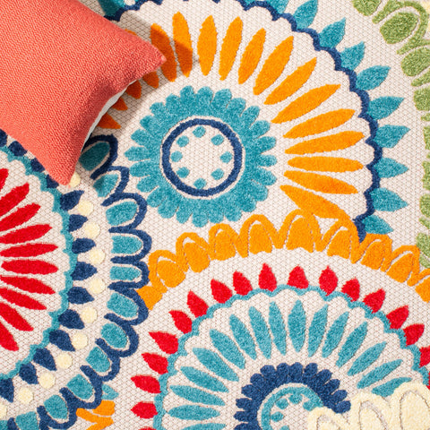 Safavieh Cabana rug in a kitchen mudroom setting, kid and pet-friendly high-traffic use.