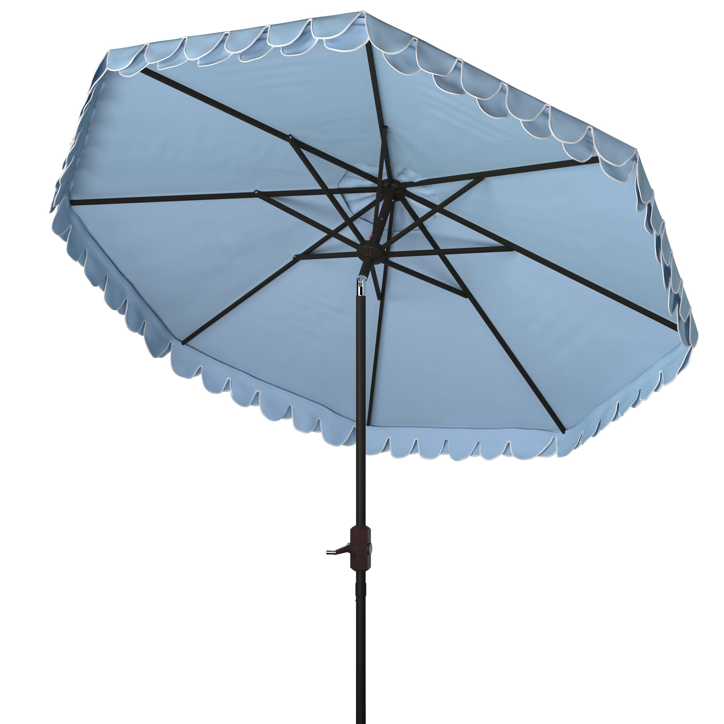 SAFAVIEH UV-resistant canopy helps maintain color and fabric integrity.