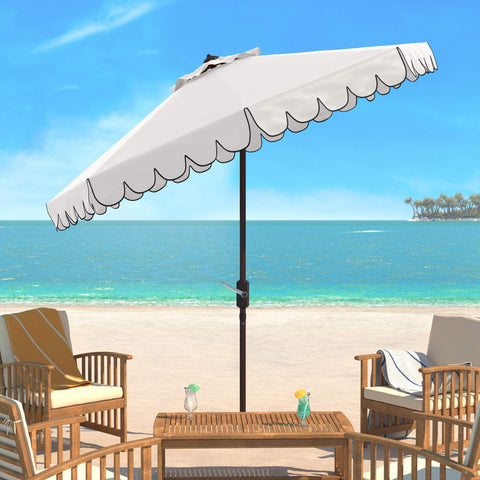 Safavieh Venice umbrella crank mechanism for easy height adjustment.