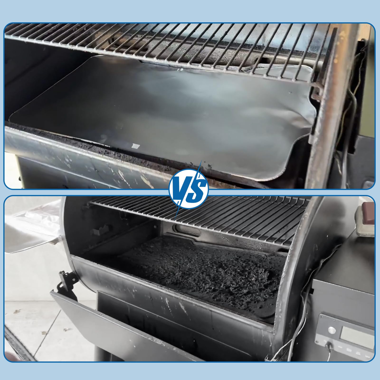 Easy disposal after use with SafBbcue BAC506 drip tray liners for BBQs.