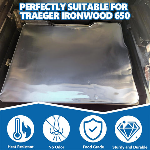 Portable foldable liner ready to replace BAC506 on the grill for easy use.