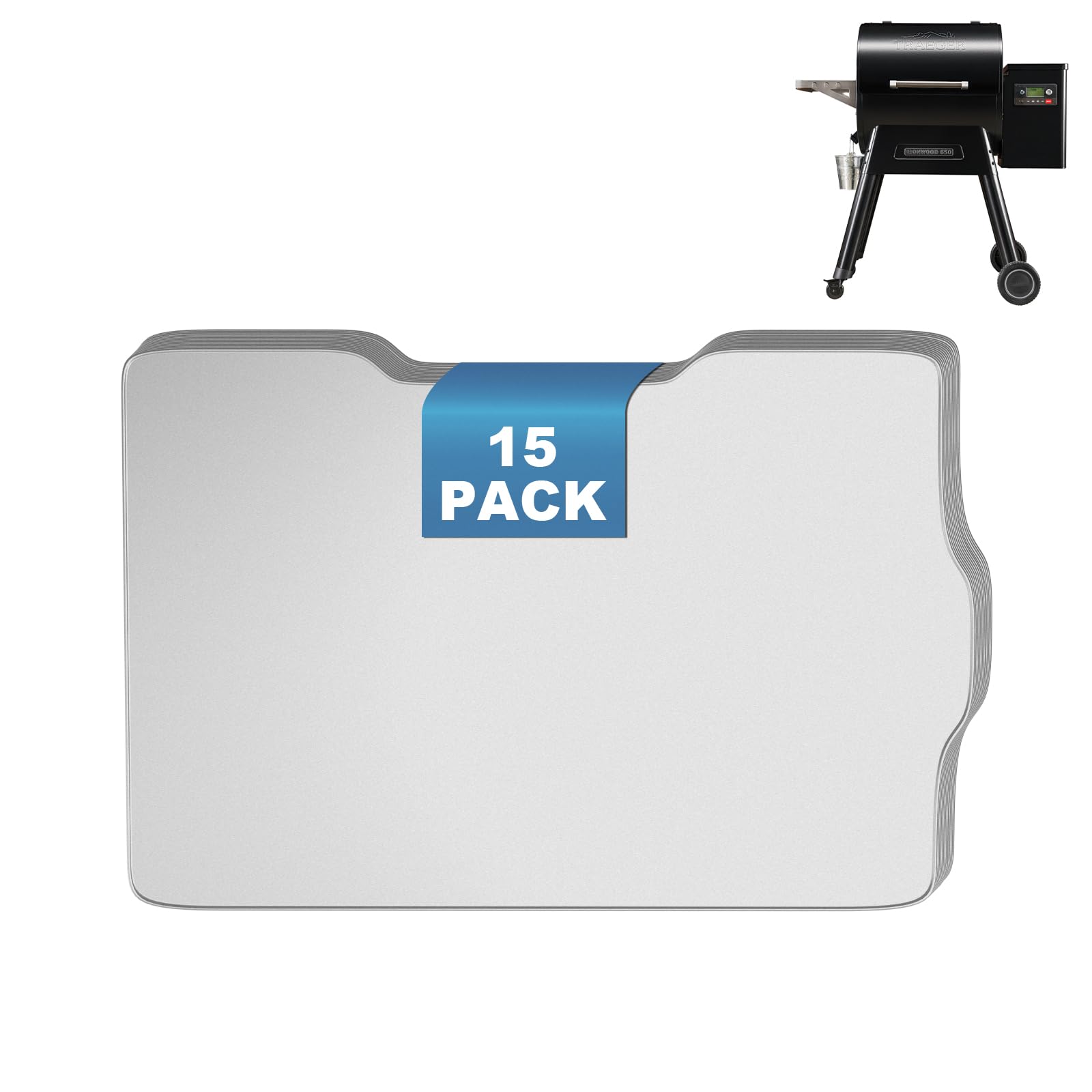 SafBbcue BAC506 tray liner for Traeger Ironwood 650; grease containment during cooking.