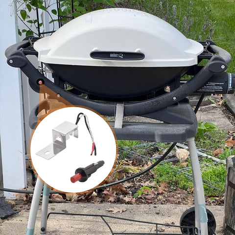SafBbcue electrode wires detail with Weber 80462 kit.