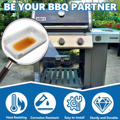 SafBbcue grease catch pan for Weber Spirit e-320 tidy grease containment