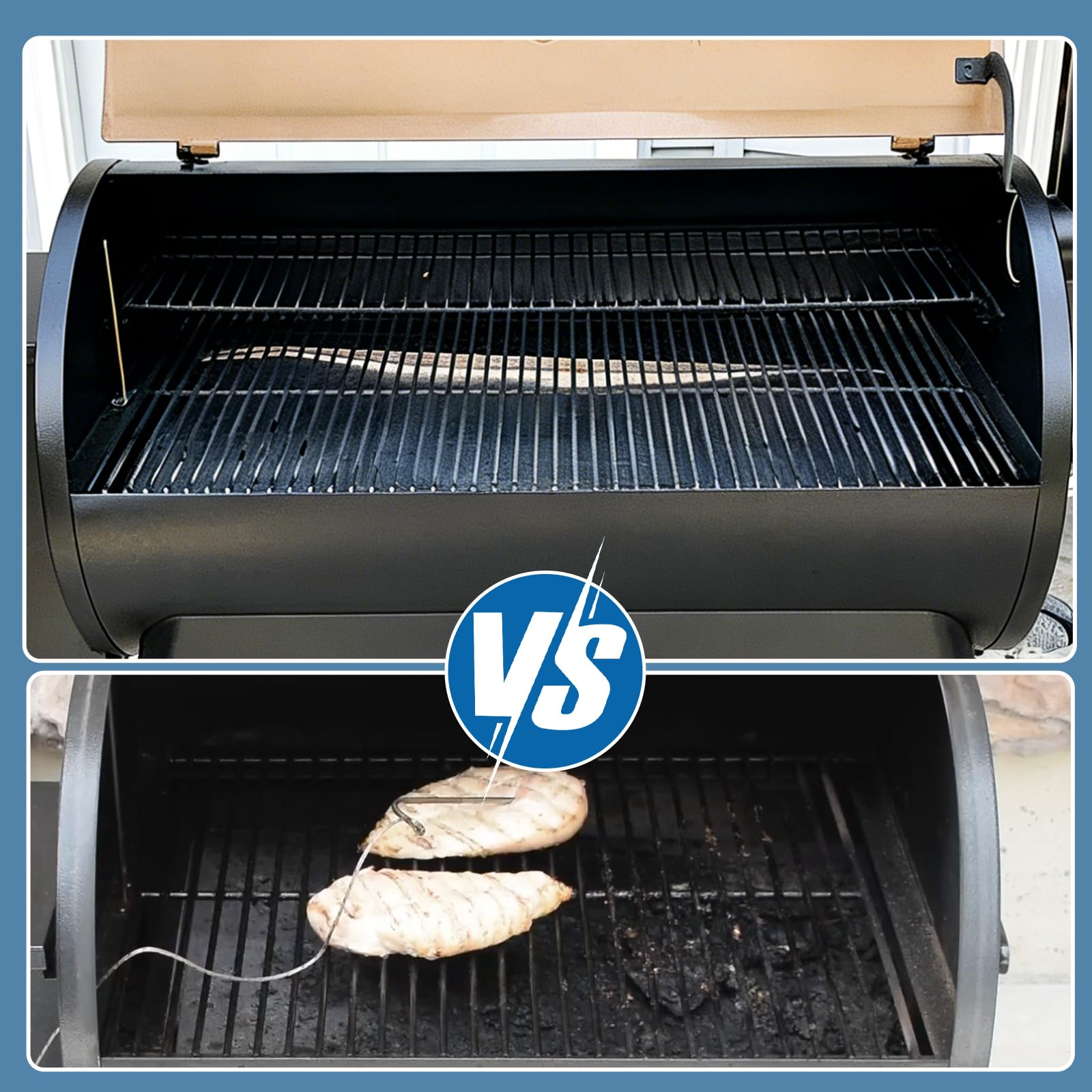 SafBbcue grill-maintenance accessory supports quick, clean sessions.