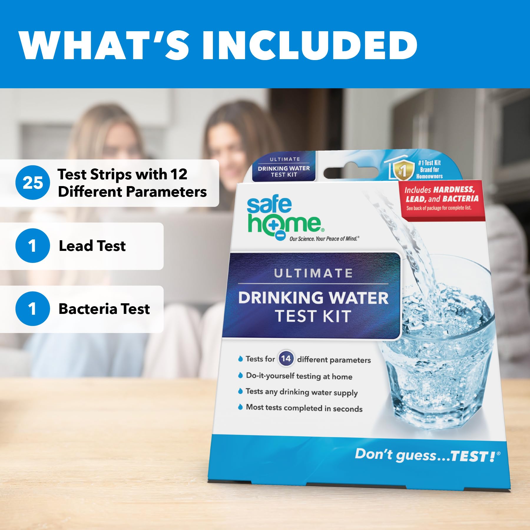 Safe Home bacteria test kit swab for contamination checks at home.