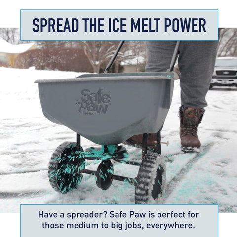 Safe Paw surface on concrete, non-corrosive protection for outdoor areas.