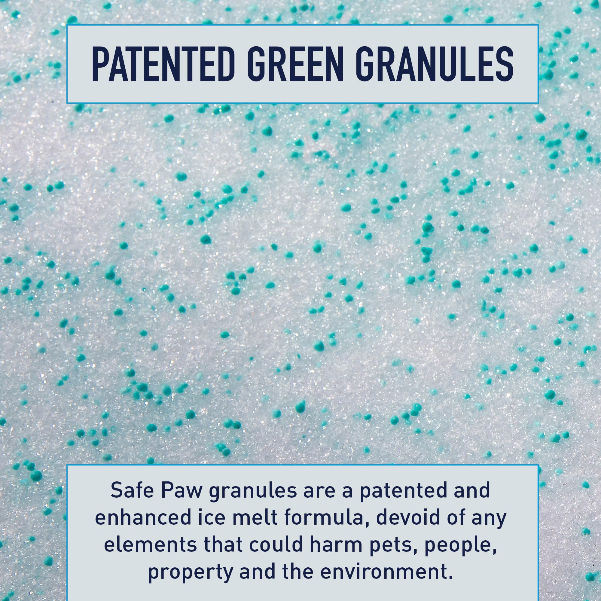 Safe Paw protection on ice area lasting up to 72 hours.