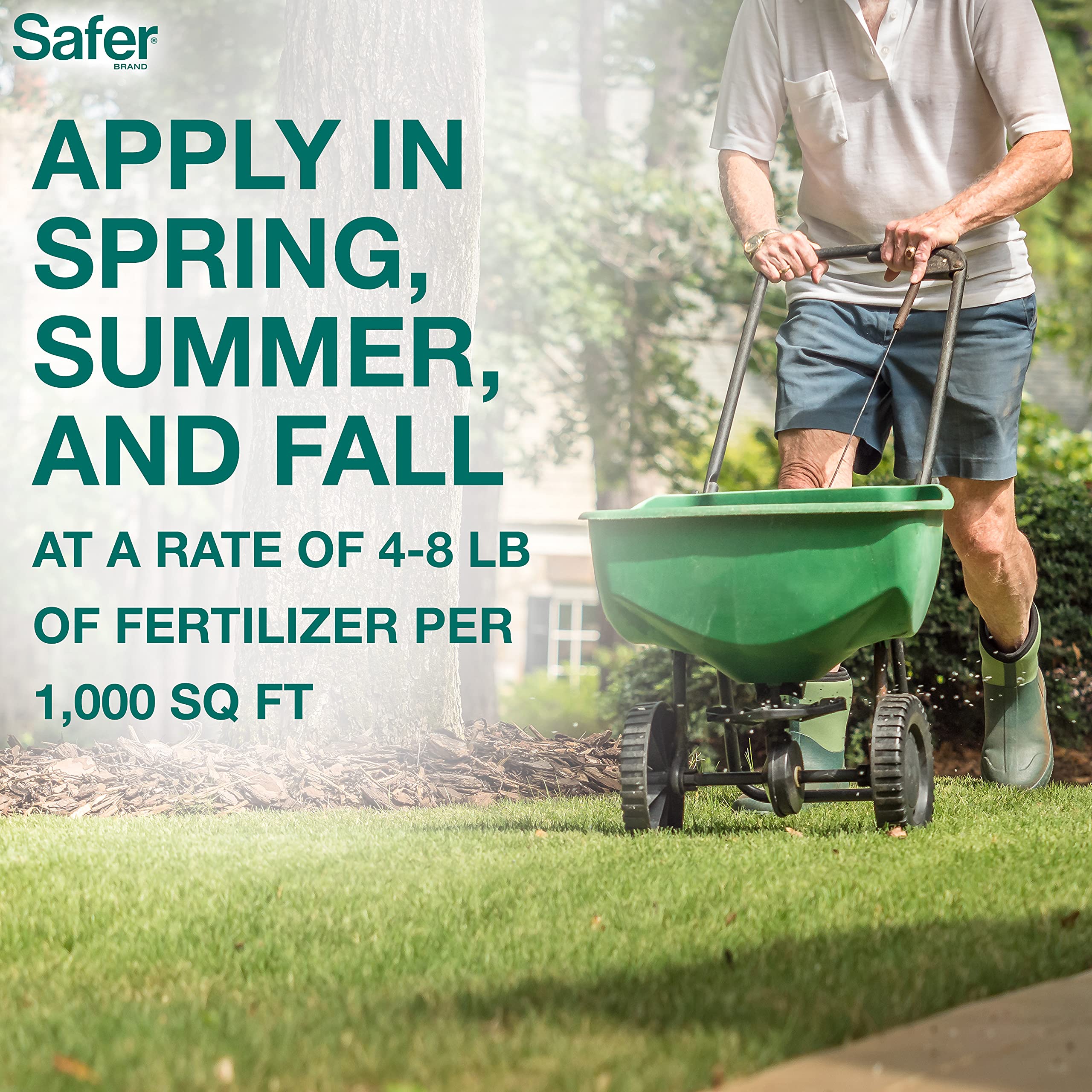 Safer Brand Lawn Restore used safely for families after application.