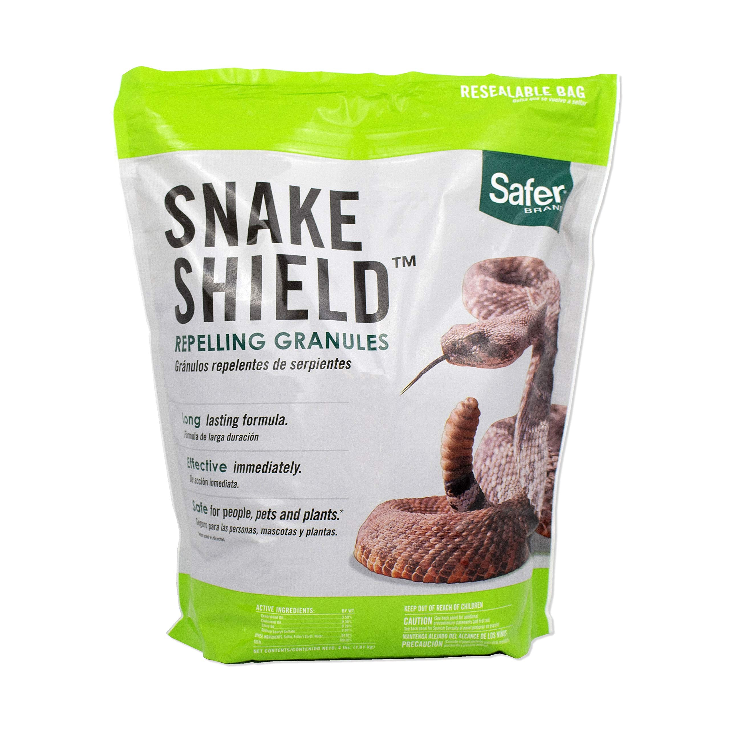 Safer Brand Snake Shield packshot illustrating outdoor snake deterrence