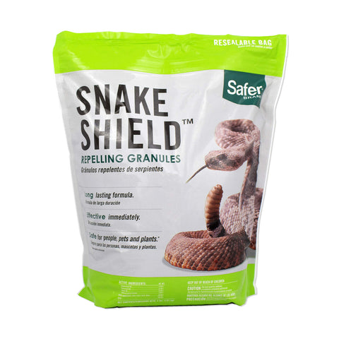 Safer Brand Snake Shield packshot illustrating outdoor snake deterrence