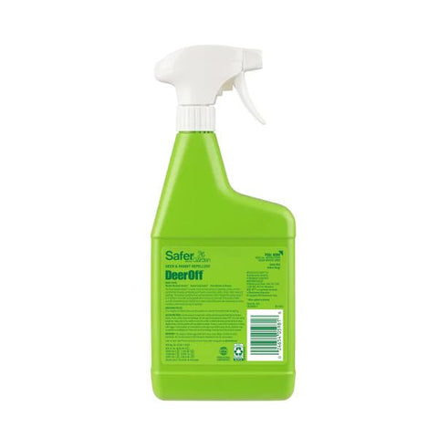 Application on shrubs shows easy, ready-to-use deterrent action against yard pests.