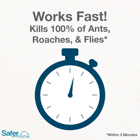 Safer Home ant-killer spray near pantry corner for targeted control.